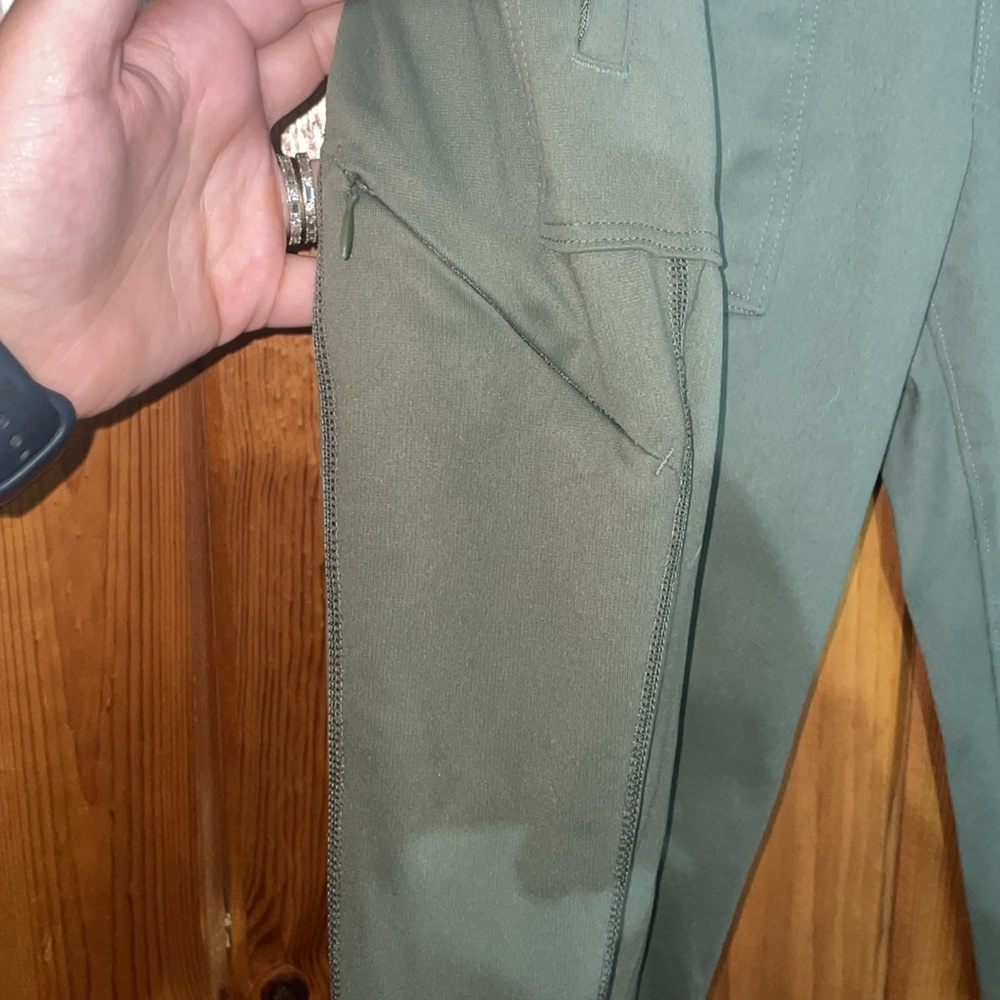 Olive Green ridge cut women’s straight legging style pants size medium work - Picture 6 of 10